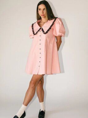 ZOCO Poppy Collared Dress in Pink NEW